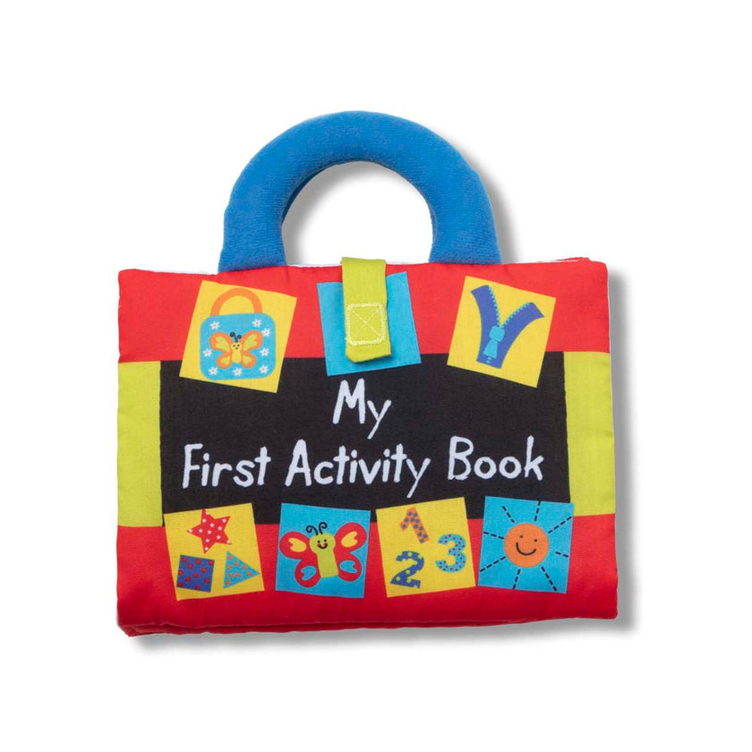 Melissa & Doug K’s Kids My First Activity Book, Soft Cloth Baby Book with Infant Toys—Puppets, Crinkles, Buttons, Buckles & Clock, Machine Washable Montessori Baby Toys for Kids 0–24 Months 🍁 All In One Marketplace Canada