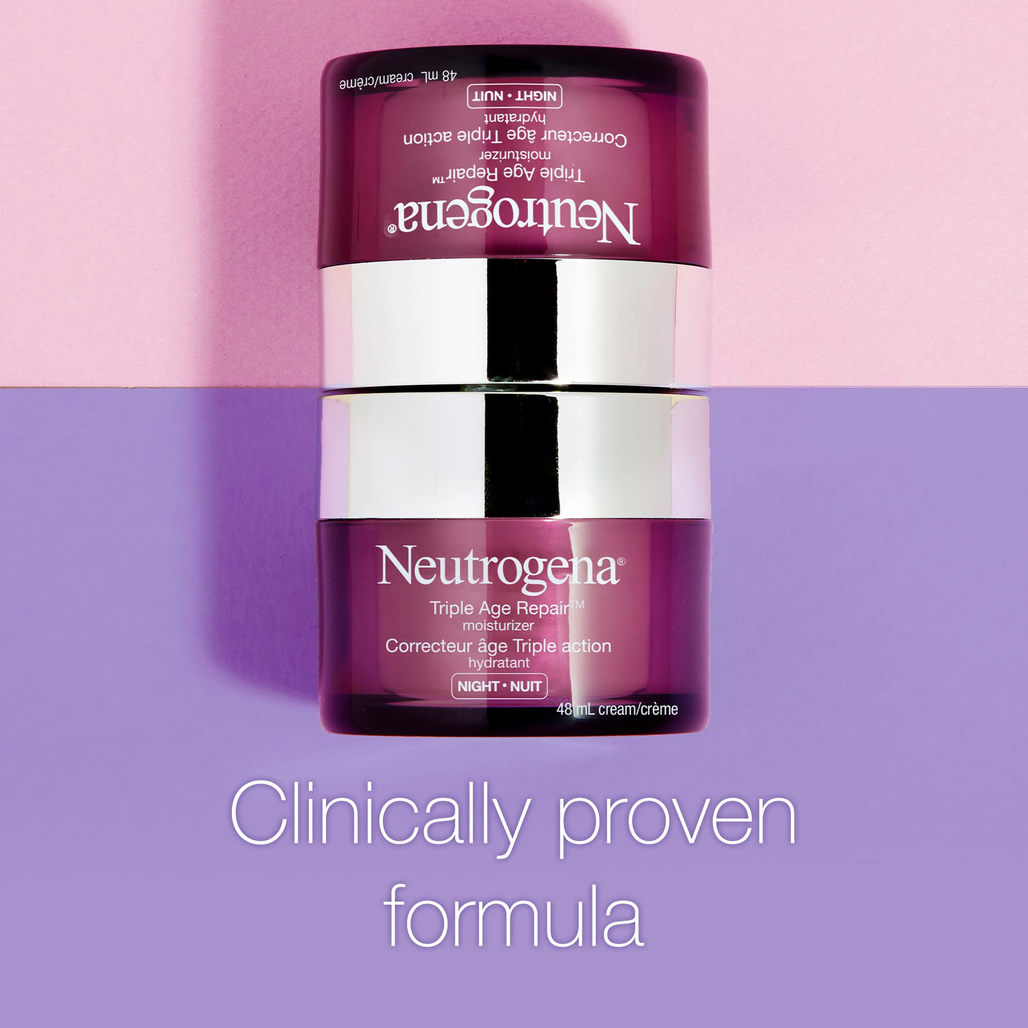 Neutrogena Anti Aging Face Cream SPF 25, Triple Age Repair for Wrinkles, Tone, and Firmness, 48 mL 🍁 All In One Marketplace Canada