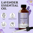 AVD Organics Lavender Essential Oils 100ml | 100% Pure & Natural Lavender Oil Skin | Massage, Aromatherapy, Diffuser, Laundry & Meditation | 3.38 fl. oz 🍁 All In One Marketplace Canada