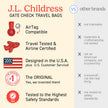 J. L. Childress Gate Check Air Travel Bag for Standard and Double Strollers, Red 🍁 All In One Marketplace Canada