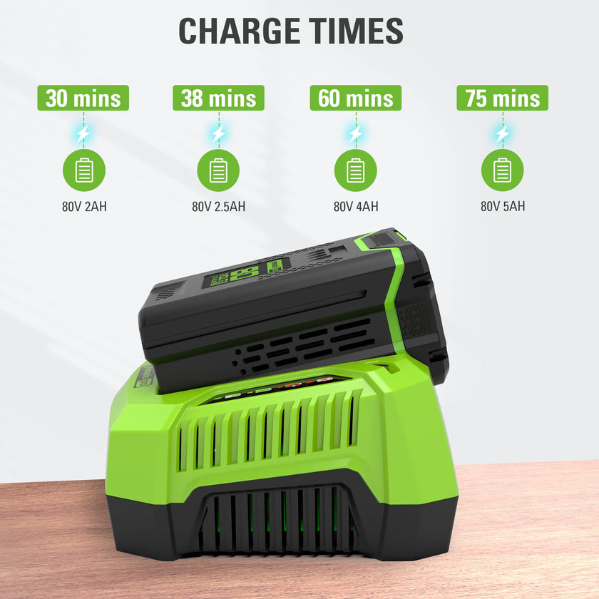 Greenworks PRO 80V Lithium Ion Single Port Rapid Battery Charger GCH8040 🍁 All In One Marketplace Canada