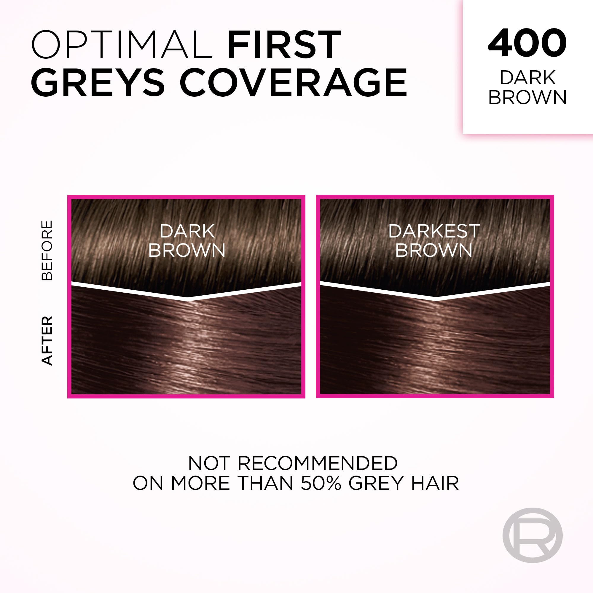 L'Oréal Paris Casting Crème Gloss Hair Dye, 400 Dark Brown, Semi permanent Hair Color with Hair Gloss, 1 Kit (Pack of 2) 🍁 All In One Marketplace Canada