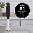 Braun MQ5000 Vario Hand Blender Stick – 21-Speed Immersion Blender Handheld with Turbo Boost, Stainless Steel Blades, SplashControl, EasyClick System, 400W, Mixer for Soups & Smoothies 🍁 All In One Marketplace Canada