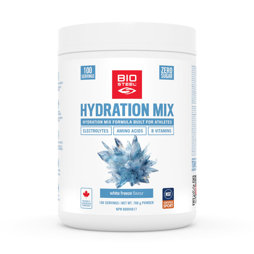 BioSteel Electrolyte Hydration Mix Powder, Zero Sugar, No Artificial Flavours, White Freeze, 100 Serving Container 🍁 All In One Marketplace Canada