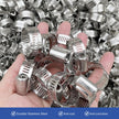 Hose Clamps, Small Worm Gear Hose Clamp Kit, Stainless Steel Worm Gear Hose Clamps for Radiator, Heater, 1 inch, 3/8 inch, 1/2 inch, 1/4 inch, 40 pcs 🍁 All In One Marketplace Canada
