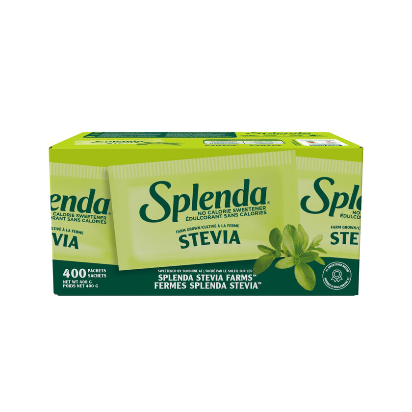 SPLENDA Stevia No Calorie Sweetener, Sugar Substitute Packets, 400 Count (Pack of 1) 🍁 All In One Marketplace Canada