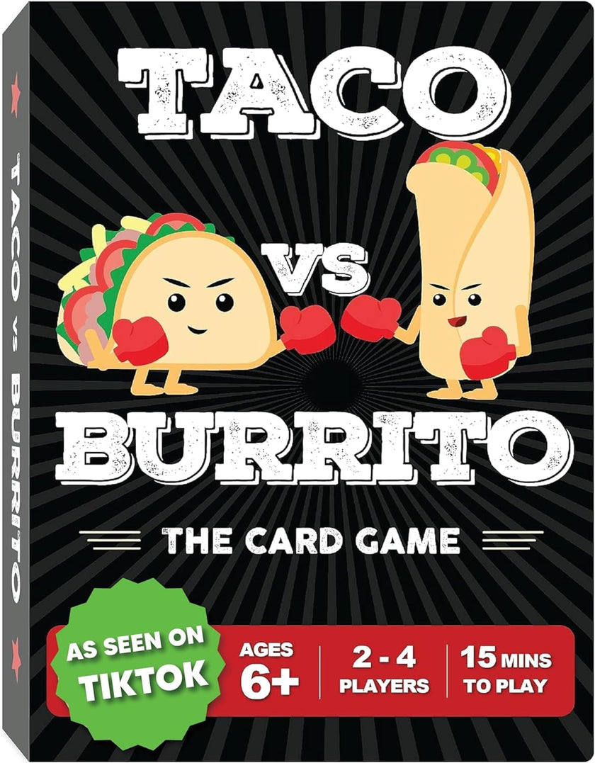 Taco vs Burrito - The Wildly Popular Surprisingly Strategic Card Game Created by a 7 Year Old - a Family-Friendly Party Game for Kids, Teens & Adults 🍁 All In One Marketplace Canada