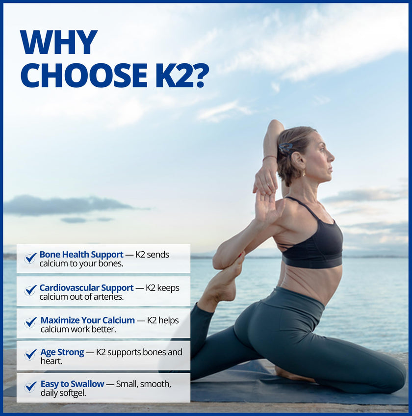 CanPrev K2 120mcg with Organic Coconut Oil, 120 Softgels 120-Day Supply, Pure MK-7 for Enhanced Absorption, Support for Stronger Bones and Healthy Teeth 🍁 All In One Marketplace Canada