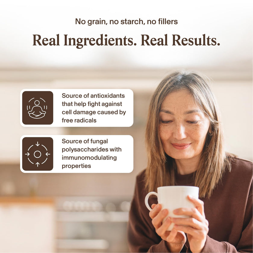Real Mushrooms Lions Mane Capsules - Organic Mushroom Extract With Immunomodulating Properties Antioxidants Vegan Brain Supplement, 120 🍁 All In One Marketplace Canada