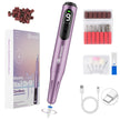 Breosic Electric Nail Drill 35000RPM,12-in-1 Nail File Portable USB-Rechargeable Cordless Nail Drill Professional with 9-Speed & LED Display Manicure Pedicure Nail Kits for Acrylic & Gel Nails(Purple) 🍁 All In One Marketplace Canada