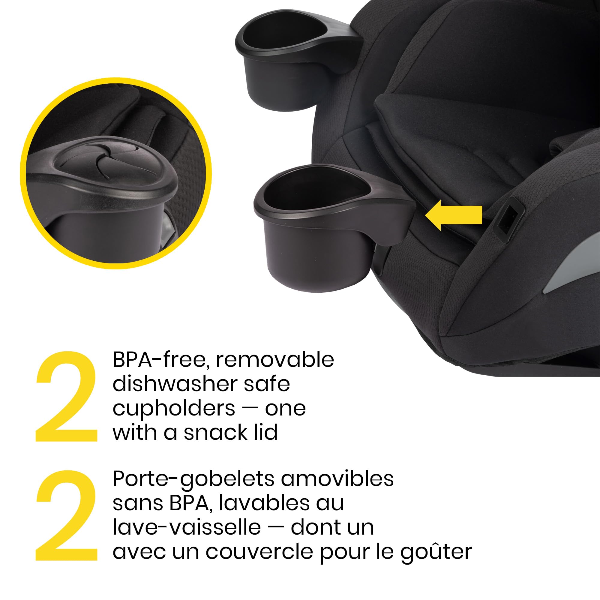 Safety 1st EverSlim 4-in-1 Convertible All-in-One Car Seat, infant to toddler, rear and forward facing, booster mode, backless booster, Fits 3 across, Washable seat, Birth to 10 years, Hexagon Horizon 🍁 All In One Marketplace Canada