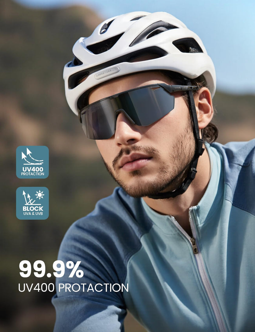 Lamicall Polarized Sports Sunglasses for Men Women, [24g Ultralight] [Adjustable Nose Pad] UV400 Protection Sun Glasses for Cycling Running Baseball Fishing Golf Beach Volleyball, Gifts for Mom Men 🍁 All In One Marketplace Canada