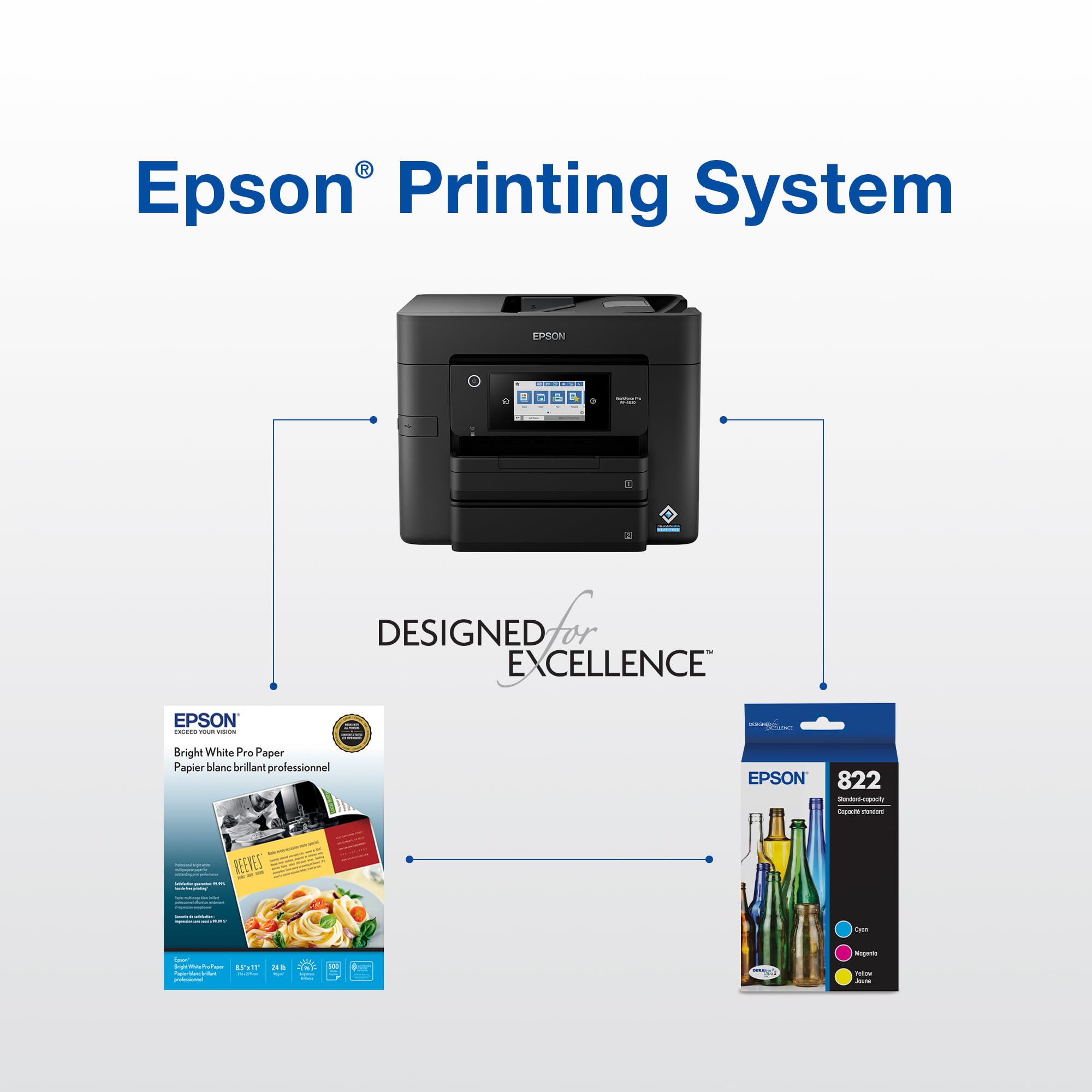 Epson 822 Genuine Ink Standard Capacity Color Cartridge 4-Pack T822520 🍁 All In One Marketplace Canada