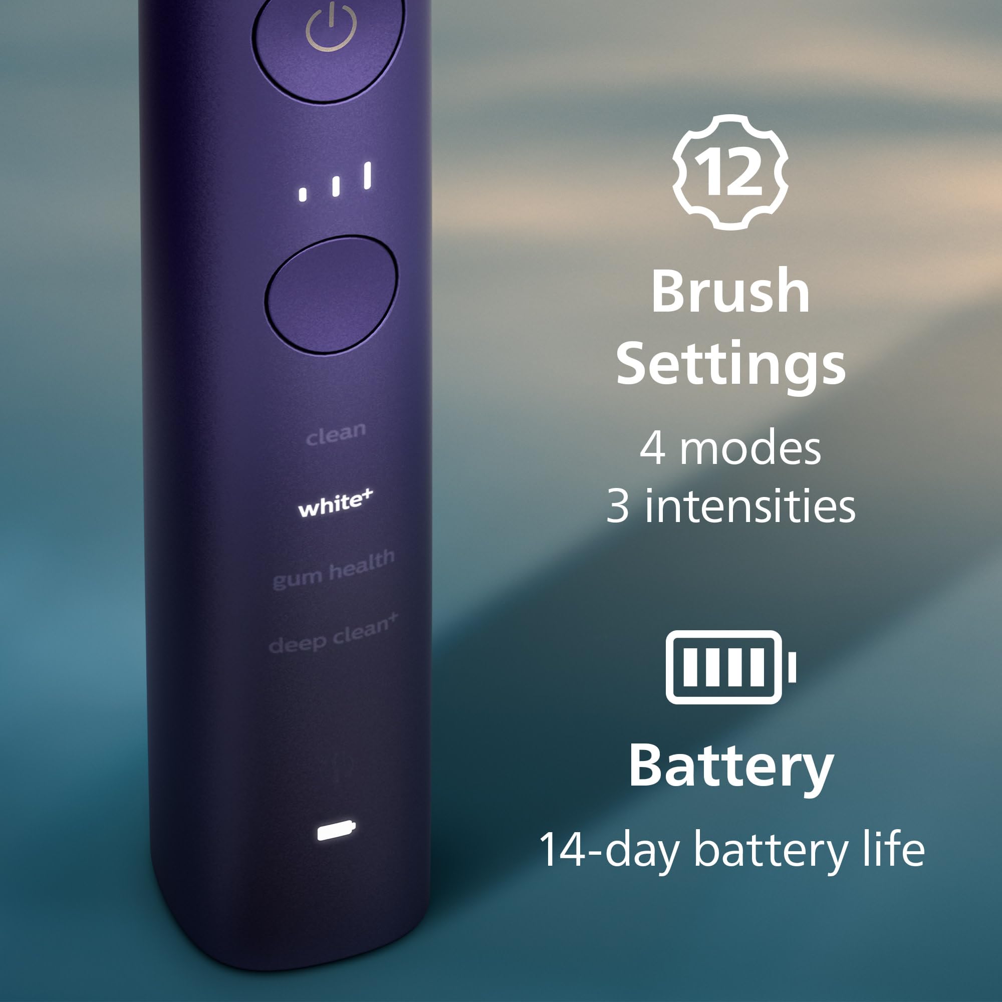 Philips Sonicare DiamondClean 9000 Electric Toothbrush - Sonic Toothbrush with App, Pressure Sensor, 12 Brushing Settings, Replacement Reminder, Charging Stand, Travel Case, Amethyst, HX9911/91 🍁 All In One Marketplace Canada