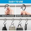 17 Pcs S Hooks for Hanging, Heavy Duty S Shaped Hooks Black, Kitchen Hooks, Closet Rod S Hanger Hooks for Plants, Pots, Towels and Bags, with Safety Buckle Design, 3.5 Inch 🍁 All In One Marketplace Canada