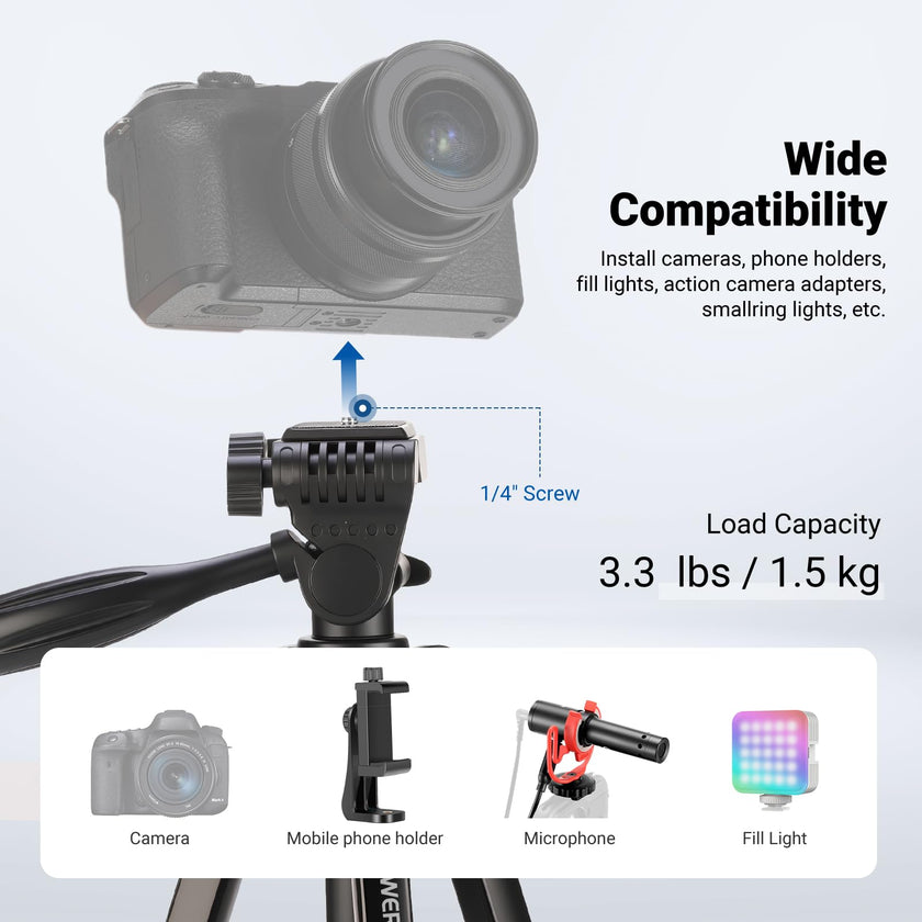 NEEWER Entry Level Version TP53 Tripod for Cell Phone & Camera, Metal 🍁 All In One Marketplace Canada