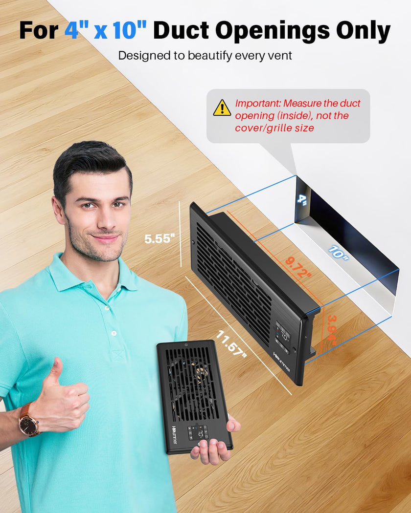 Hisummer Register Booster Fan for 4