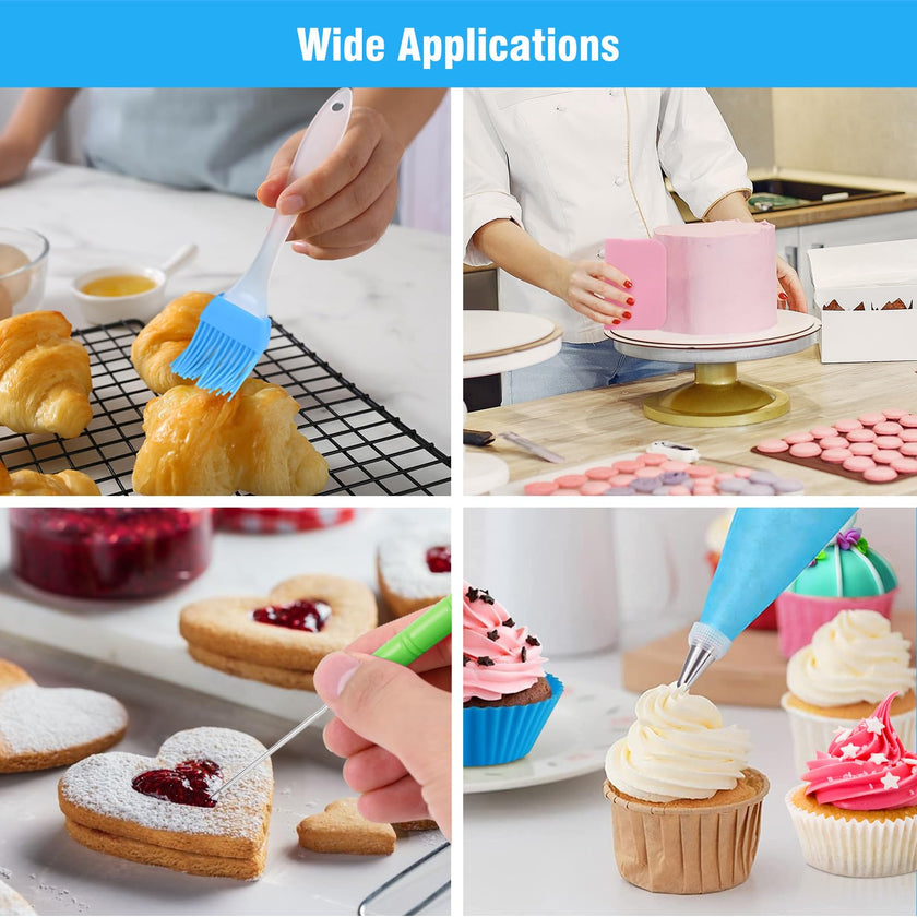 firstake Piping Bags and Tips Set - 100pcs 12 Inch Icing Bags with 14 Tips 🍁 All In One Marketplace Canada