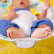 Bright Starts Baby Bouncer Soothing Vibrations Infant Seat - Removable Toy Bar, Nonslip Feet, 0-6 Months Up to 20 lbs (Safari Fun) 🍁 All In One Marketplace Canada