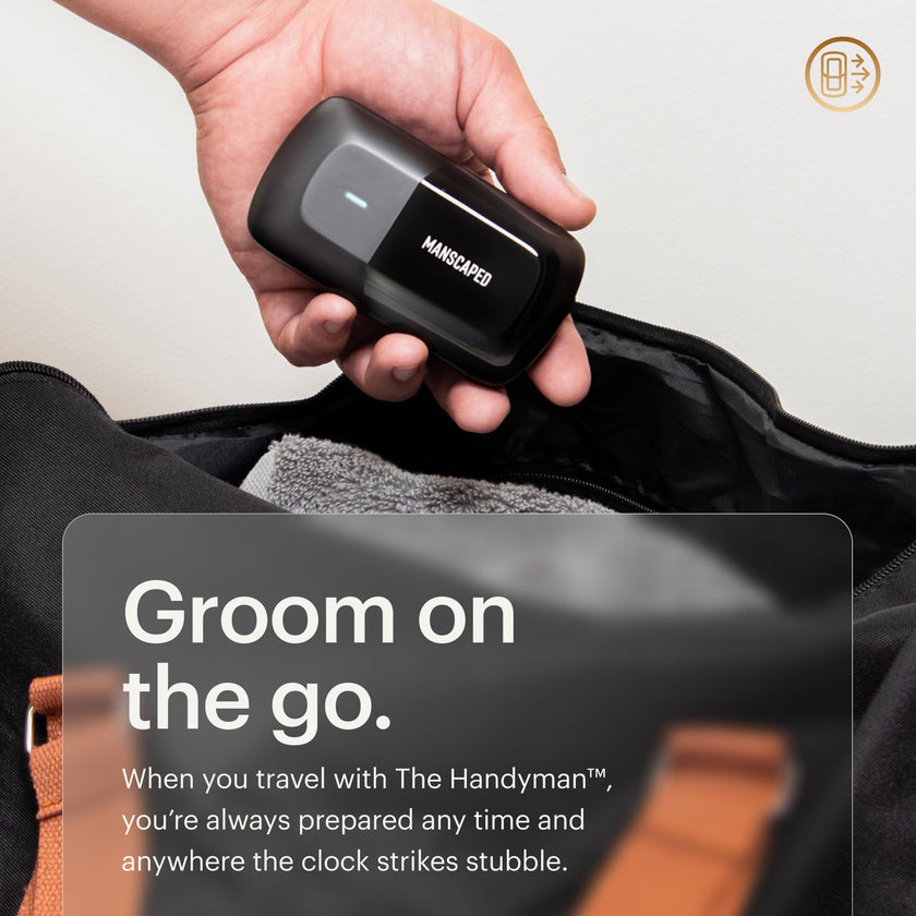MANSCAPED® The Handyman™ Compact Face Shaver – Portable Men’s Travel Facial Hair Groomer, USB-C Rechargeable Razor, Electric Foil Face Shaver, Waterproof, Cordless, Dual-Action SkinSafe® Foil Blades 🍁 All In One Marketplace Canada