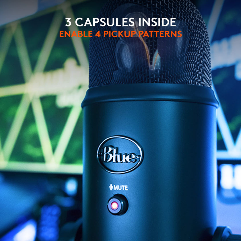 Logitech for Creators Blue Yeti USB Microphone - Blackout 🍁 All In One Marketplace Canada