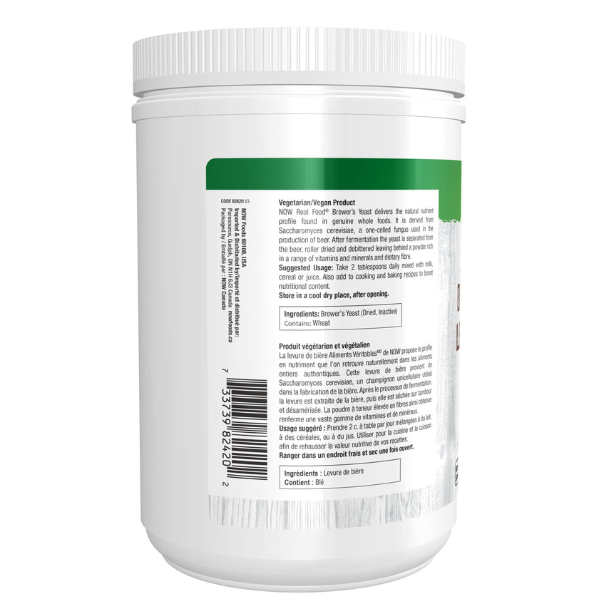 NOW Real Food, Brewer's Yeast Powder, Super Food Fortifier, Less Bitterness, 454g 🍁 All In One Marketplace Canada