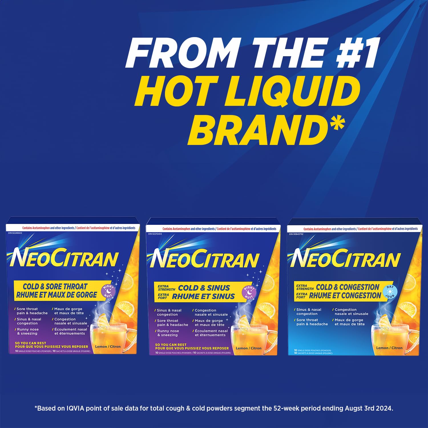 NEOCITRAN® ES Cold & Sinus Night Lemon 🍁 All In One Marketplace Canada