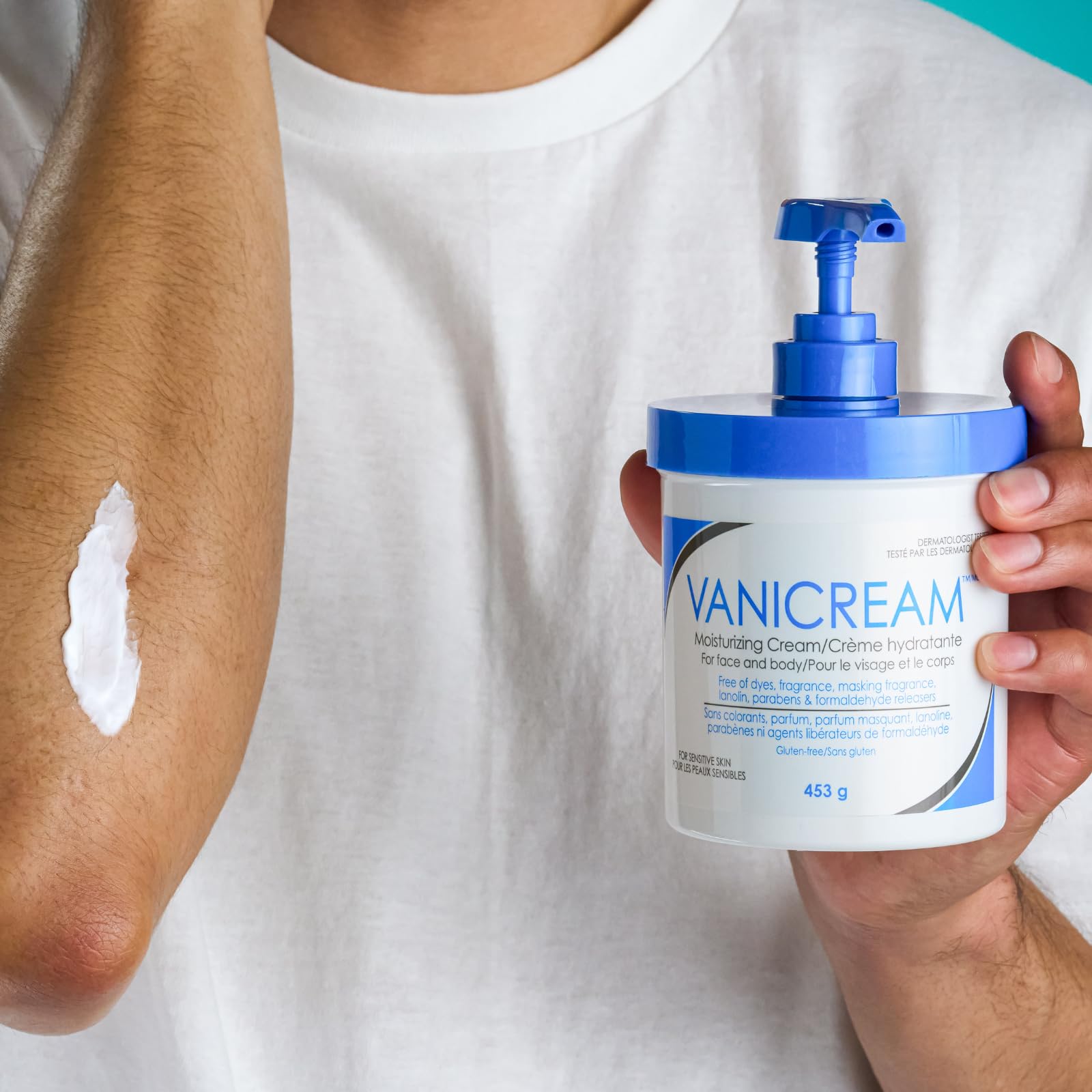 Vanicream Moisturizing Cream, 453 g – Long-Lasting Hydration for Dry, Sensitive, Irritated Skin, Face, Hands & Body, Non-Greasy, Kid-Friendly, Dermatologist Tested 🍁 All In One Marketplace Canada