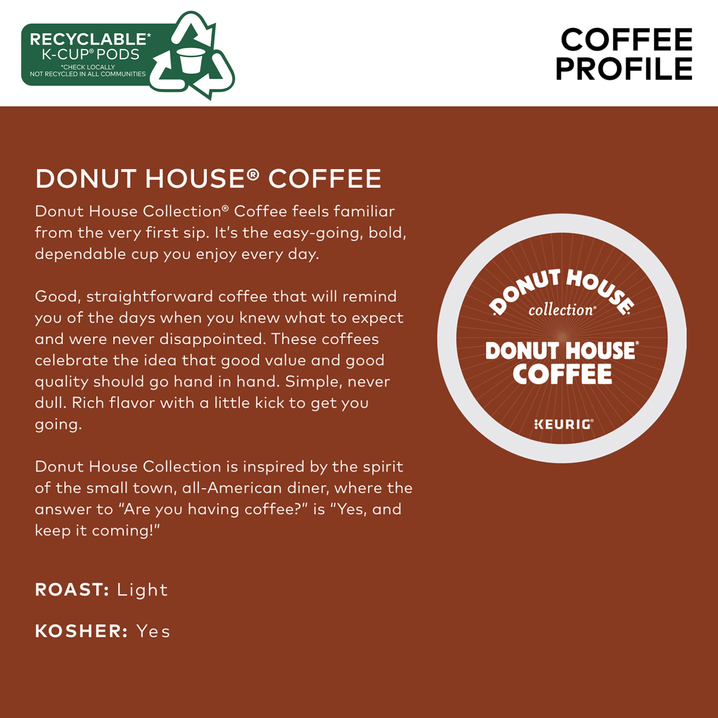 Donut Coffee Regular K-Cup Coffee Pods, 24 Count For Keurig Coffee Makers 🍁 All In One Marketplace Canada
