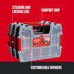 CRAFTSMAN Storage Organizer, Small Parts Organizer, 3-Packs with 10-Compartments, Lid Includes Secure Latch (CMST60964M) 🍁 All In One Marketplace Canada