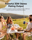 Portable Bluetooth Speaker with Lights, Powerful Crystal Clear Sound, IPX5 Waterproof, All Day Playtime, AUX&TF-Card Input, Bluetooth 5.3, TWS Paring, Small Wireless Speaker for Outdoor, Gift Ideas 🍁 All In One Marketplace Canada