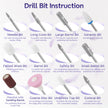 Breosic Electric Nail Drill 35000RPM,12-in-1 Nail File Portable USB-Rechargeable Cordless Nail Drill Professional with 9-Speed & LED Display Manicure Pedicure Nail Kits for Acrylic & Gel Nails(Purple) 🍁 All In One Marketplace Canada