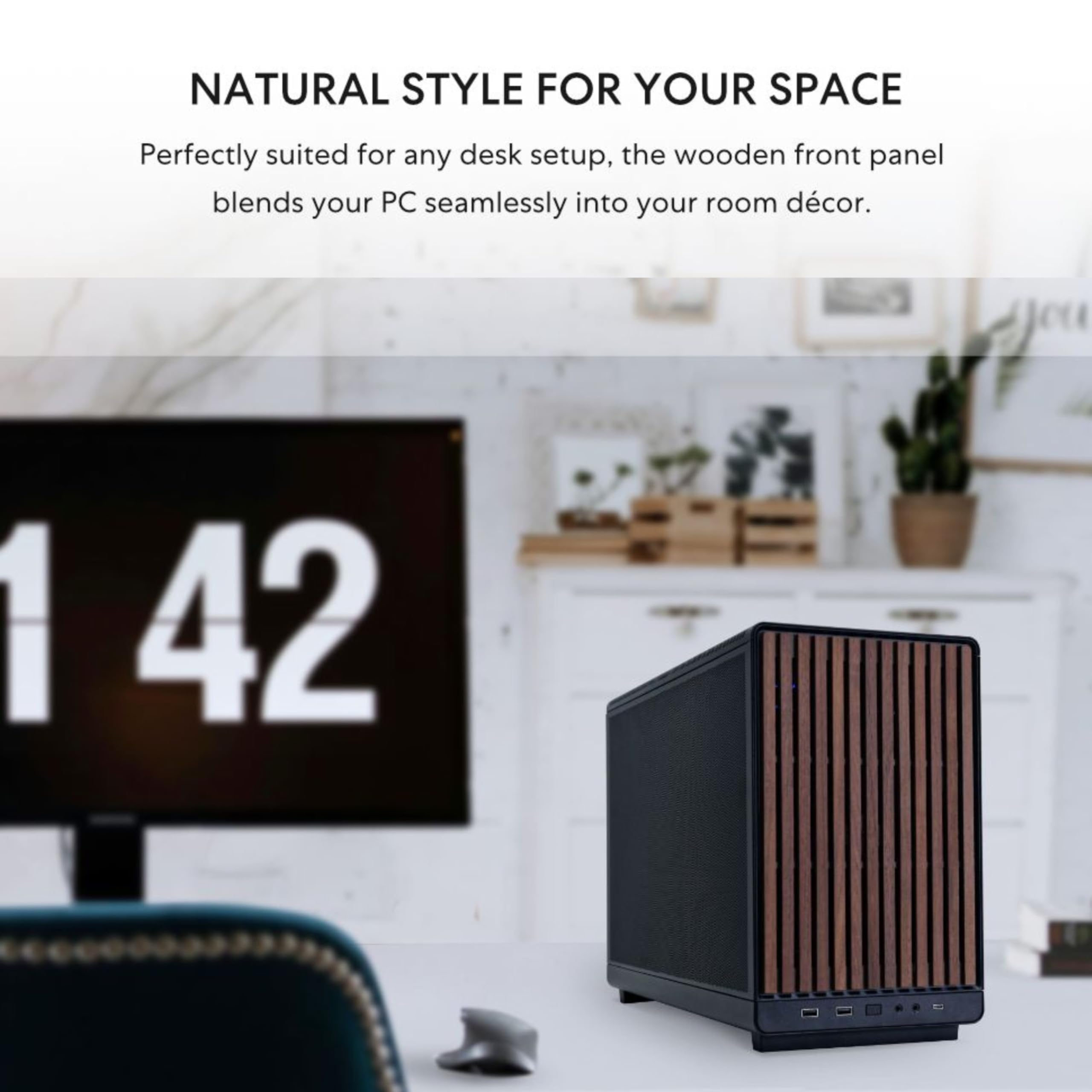 Lian Li A3-mATX-WD-26.3L Micro Form Factor Chassis-No Fans Included-Supports 360mm AIO-Modularity Design-for M-ATX, ITX Motherboard-DAN Cases Collaboration-Wood Front Panel-Black (A3X-WD) 🍁 All In One Marketplace Canada