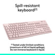 Logitech MK270 Wireless Keyboard and Mouse Combo for Windows, 2.4 GHz Wireless, Compact Mouse, 8 Multimedia and Shortcut Keys, 2-Year Battery Life, for PC, Laptop - Rose 🍁 All In One Marketplace Canada
