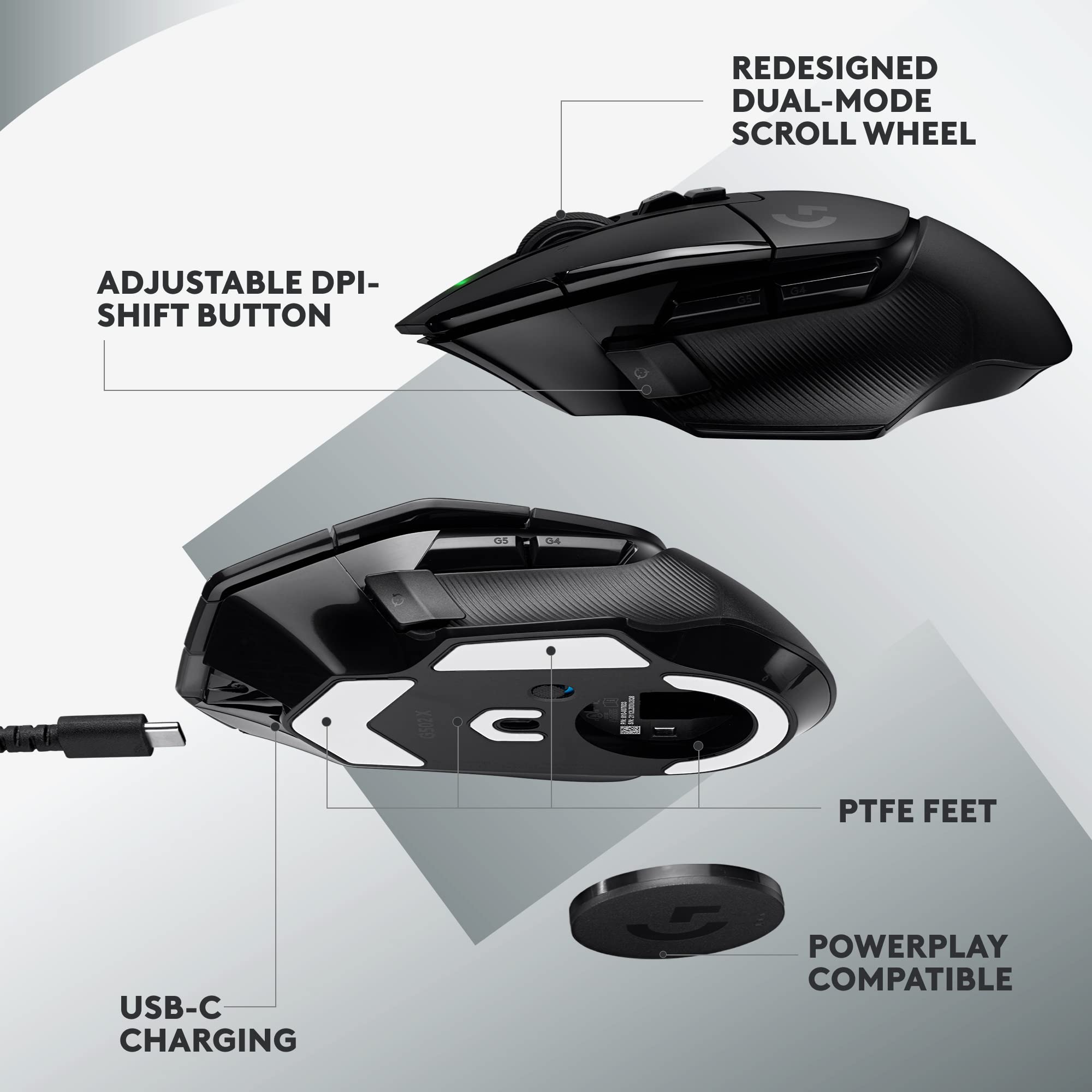 Logitech G502 X Lightspeed Wireless Gaming Mouse - Black 🍁 All In One Marketplace Canada