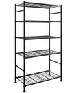 Sakugi 5 Tier Shelf - Heavy Duty Metal Storage Shelves with Adjustable Leveling Feet, Large Capacity Shelving Unit with Multiple Hooks for Kitchen, Pantry, Office (84 x 32 x 183 cm, Black) 🍁 All In One Marketplace Canada