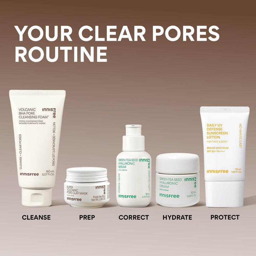 Innisfree Super Volcanic Clay Mask, Premium Korean Skincare with AHA and Natural Clusters for Deep Pore Detox, Gentle Exfoliation, Oil Control 🍁 All In One Marketplace Canada