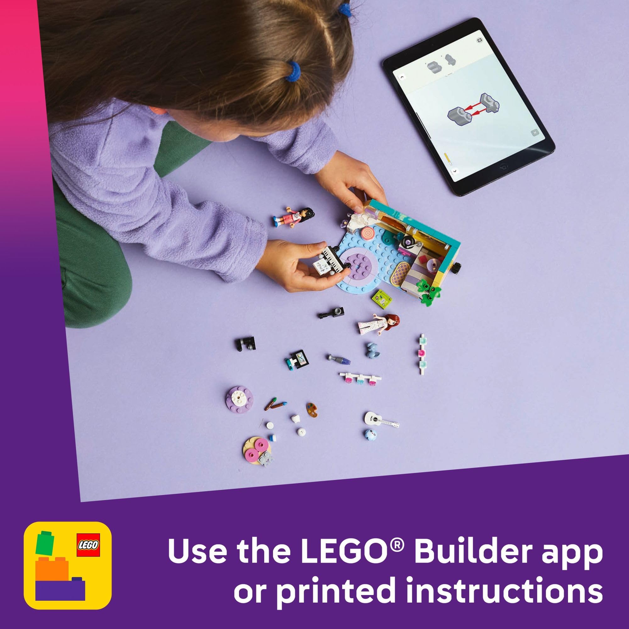 LEGO Friends Paisley's Room Building Toy - Pretend Play Set for Kids, Girls and Boys, Ages 6+ - with 2 Minidolls, Pet Bunny Figure, and Plushie-Style Piece - Gift Idea for Birthdays - 42647 🍁 All In One Marketplace Canada