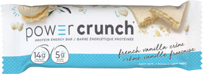 Power Crunch Protein Bars French Vanilla Crème 12 Count – High Protein Wafer Bar, 13g Protein, Low Sugar, Cream-Filled Snack Bar 🍁 All In One Marketplace Canada