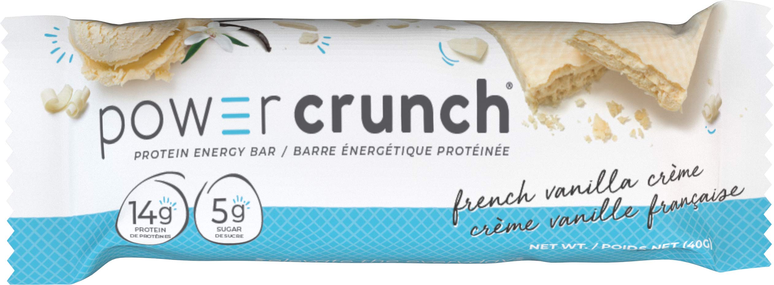 Power Crunch Protein Bars French Vanilla Crème 12 Count – High Protein Wafer Bar, 13g Protein, Low Sugar, Cream-Filled Snack Bar 🍁 All In One Marketplace Canada