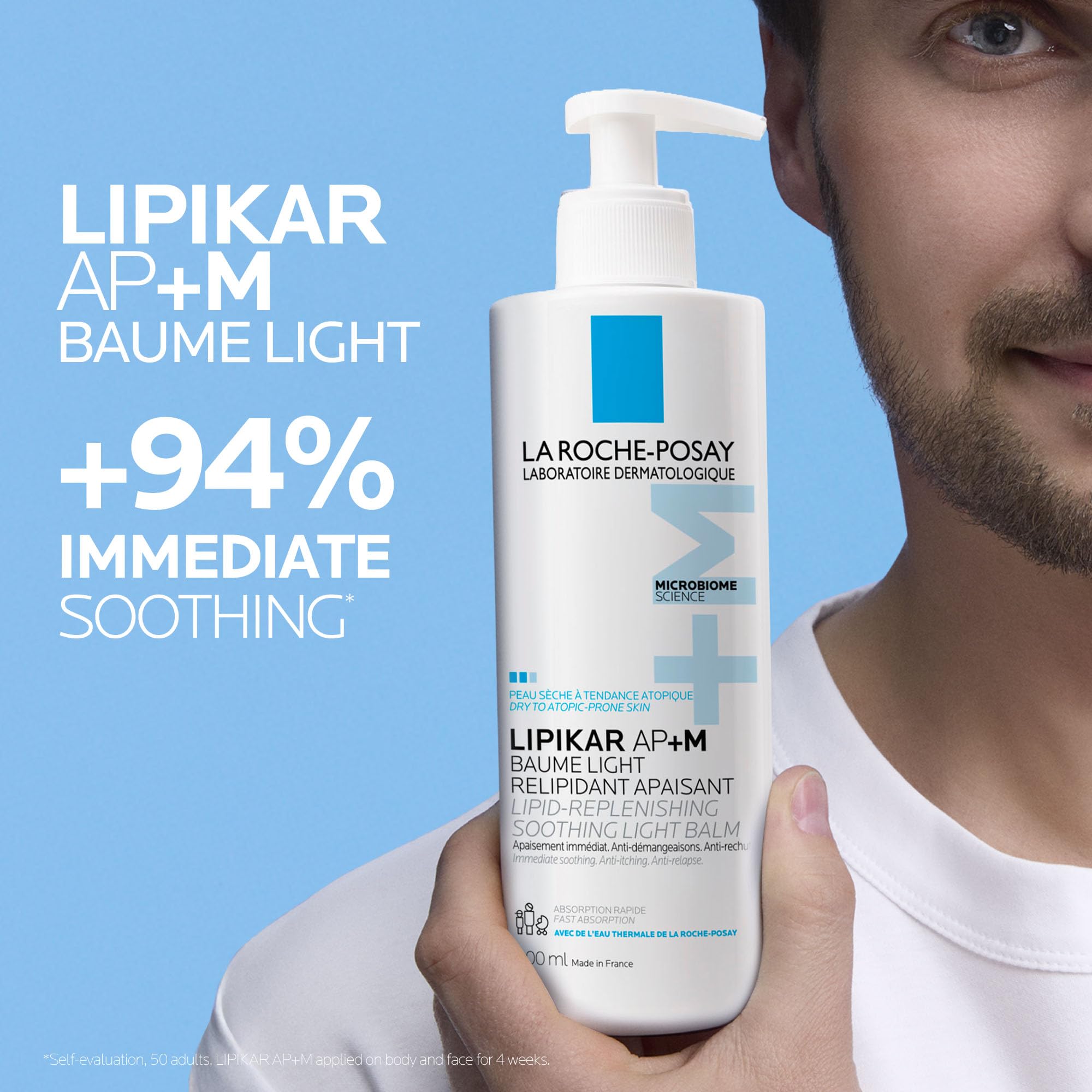 La Roche Posay Lipikar Baume Light AP+M, Body Lotion for Dry Skin, Lightweight Moisturizer with Shea Butter & Niacinamide for Body, Face & Hands, Fragrance Free, Recommended by Dermatologists, 400mL 🍁 All In One Marketplace Canada