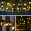 Toodour Solar String Lights Outdoor, 56ft 100 LED Globe String Lights, Waterproof Crystall Ball Lights Solar Patio Lights with 8 Modes for Garden Lawn Gazebo Yard, Outdoor Decorations - Warm White 🍁 All In One Marketplace Canada