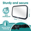 Onco Baby Car Mirror for Back Seat - Double Award-Winning, 100% Shatterproof Mirror, 360° Baby Must Haves, New Born Essentials, Car Mirror Rear Facing, Universal & Shake-Proof 🍁 All In One Marketplace Canada