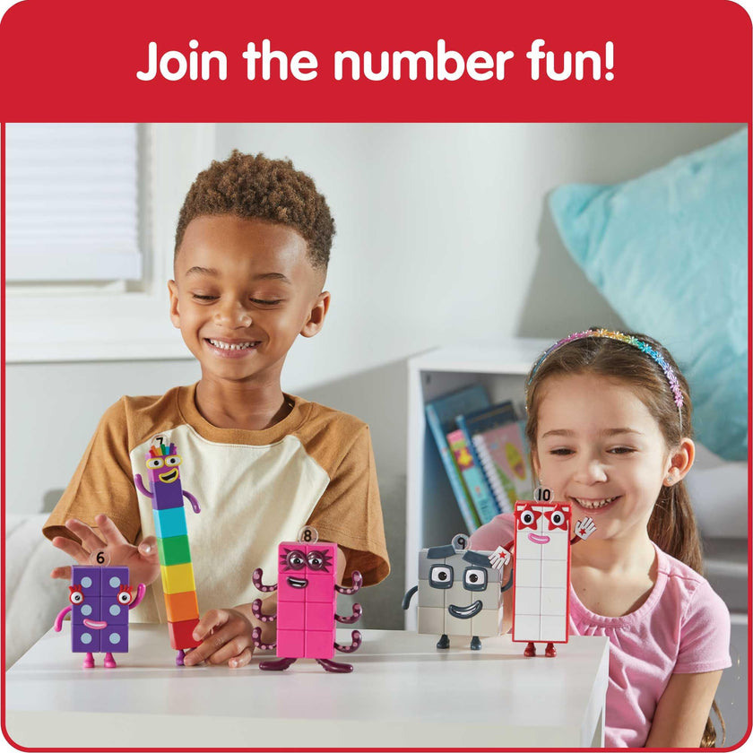 hand2mind Numberblocks Friends Six to Ten, Toy Figures Collectibles, Small Cartoon Figurines for Kids, Mini Action Figures, Character Figures, Play Figure Playsets, Imaginative Play Toys 🍁 All In One Marketplace Canada