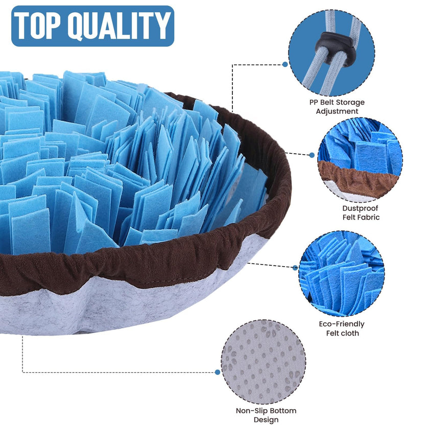 PET ARENA Adjustable Snuffle mat for Dogs, Dog Puzzle Toys, Enrichment Pet Foraging mat for Smell Training and Slow Eating, Stress Relief Interactive Dog Toy for Feeding, Dog Mental Stimulation Toys 🍁 All In One Marketplace Canada