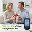 AUVON 3-in-1 TENS Machine, TENS EMS Muscle Stimulator with 40 Intensities for Gradual Shoulder, Sciatica, Back Pain Relief, 24 Modes Rechargeable TENS Unit Massager with 12 TENS Pads 🍁 All In One Marketplace Canada