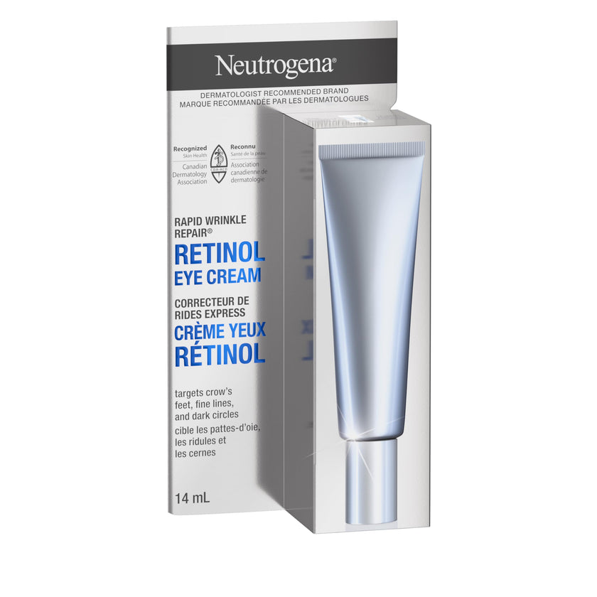 Neutrogena Rapid Wrinkle Repair Regenerating Cream - Retinol Face & Eye Moisturizer - Hyaluronic Acid Serum - 14 mL 🍁 All In One Marketplace Canada