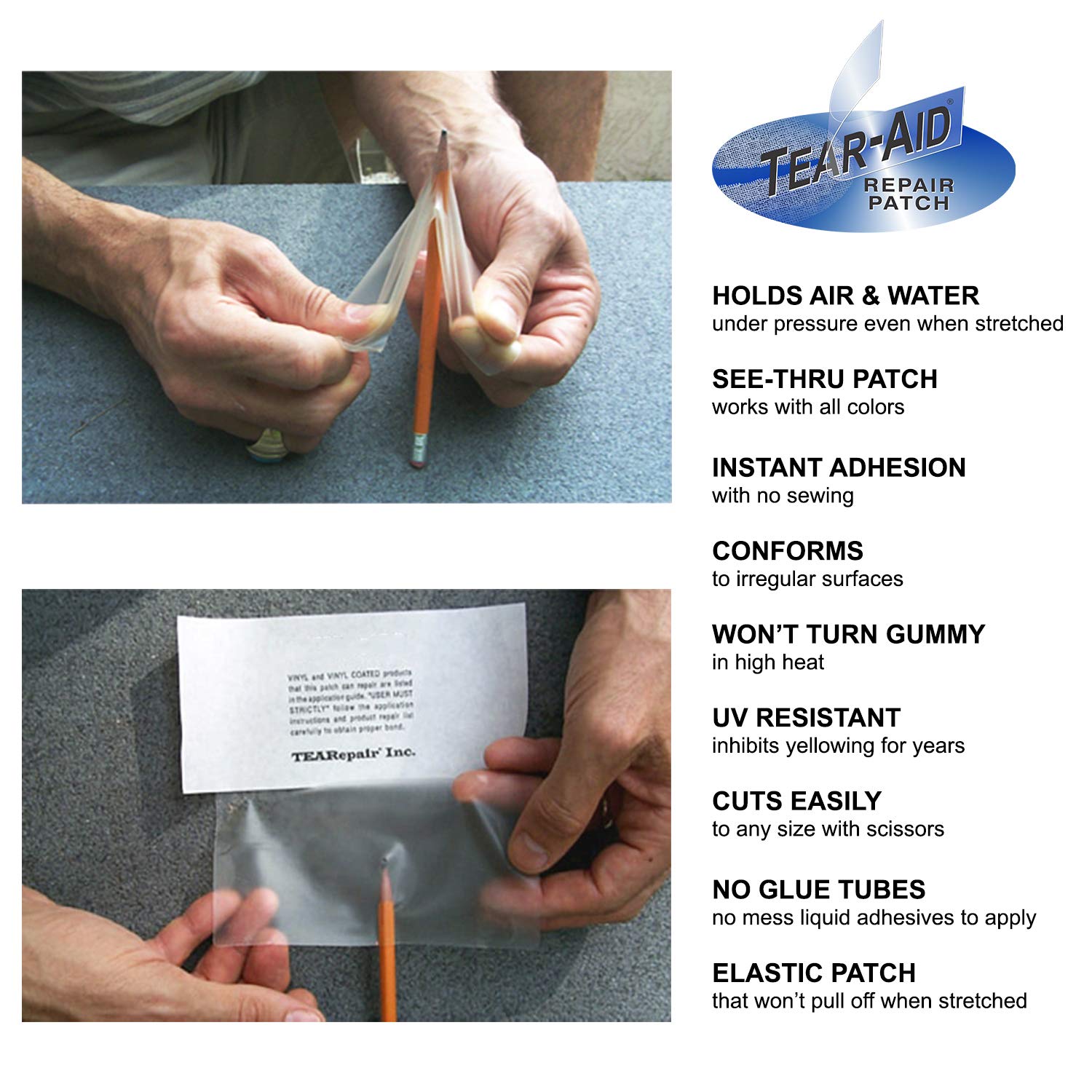 Tear-Aid Repair Airhead Tear-Aid Vinyl Repair Kit, Packaging May Vary,multicolor,1 Pack,D-KIT-B01-100 🍁 All In One Marketplace Canada