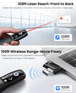 Presentation Clicker Wireless Presenter Remote for PowerPoint, RF 2.4GHz USB Powerpoint Clicker with Hyperlink & Volume Control PowerPoint Slide Advancer for Mac, Computer, Laptop 🍁 All In One Marketplace Canada