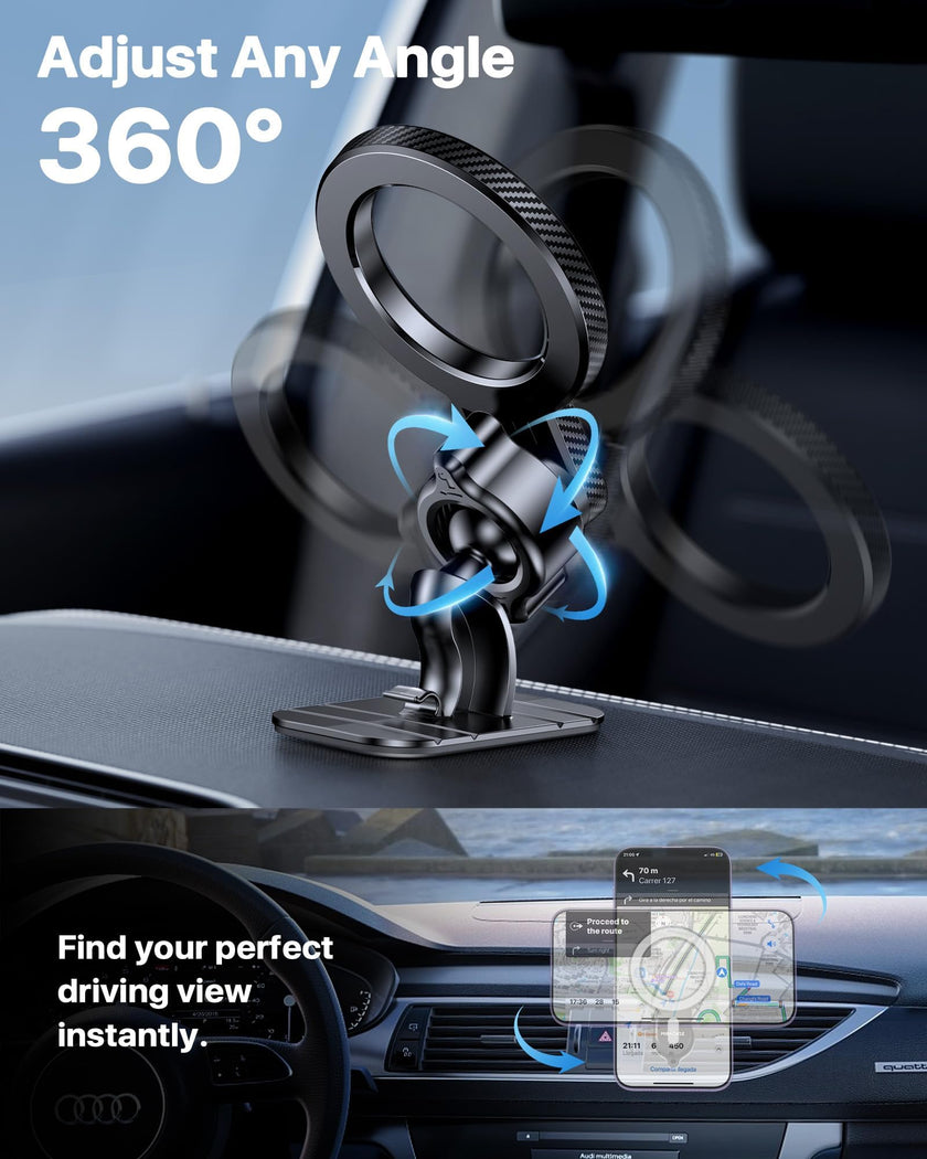 Miracase for MagSafe Car Mount【Won’t Block Vent &20 Strongest Magnets】 Magnetic Phone Holder for Car Phone Holder Mount Dash for Car Accessories for Women Men for iPhone 17 Pro Max Air 16 15 14 13 12 🍁 All In One Marketplace Canada